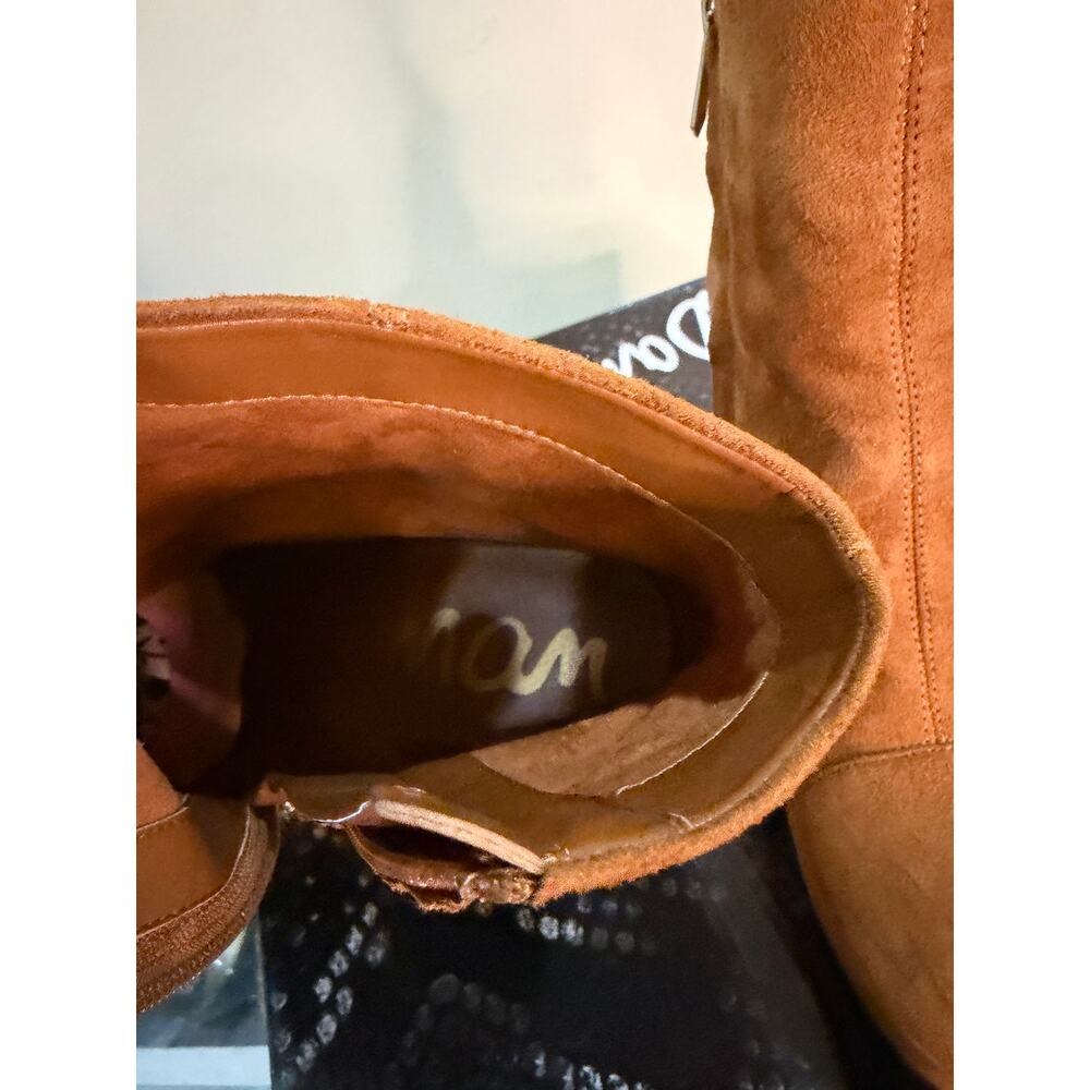 ✨ Sam Edelman Azra Brown Suede Ankle Boots – Size 7.5 ✨ - Picture 6 of 9